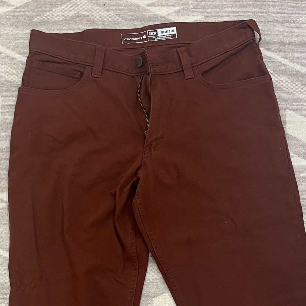 Men’s Carhartt Pants - Burnt Red